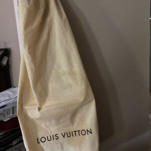 Louis Vuitton Cream Dust Bag for Luggage